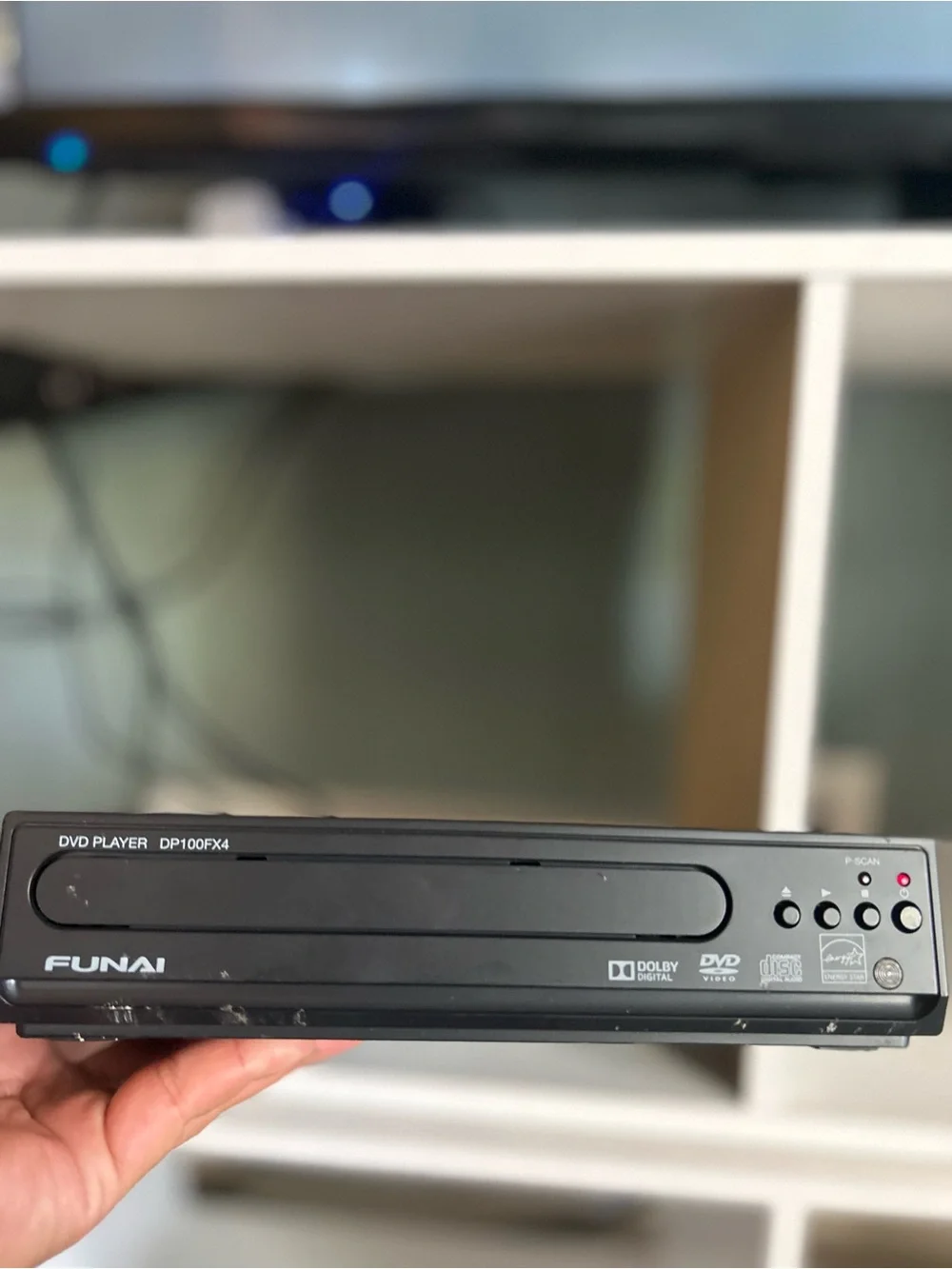 Funai Black DVD Player - Compact Electronics Video Device